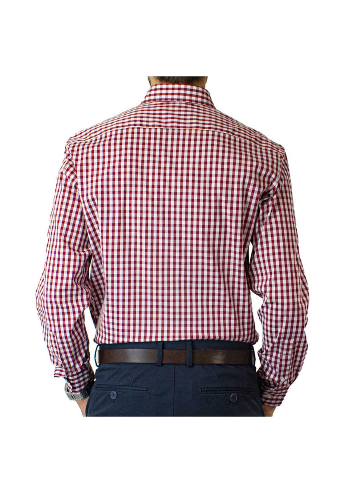 Camisa Trevira Cuadros Spandex Regular Fit-2