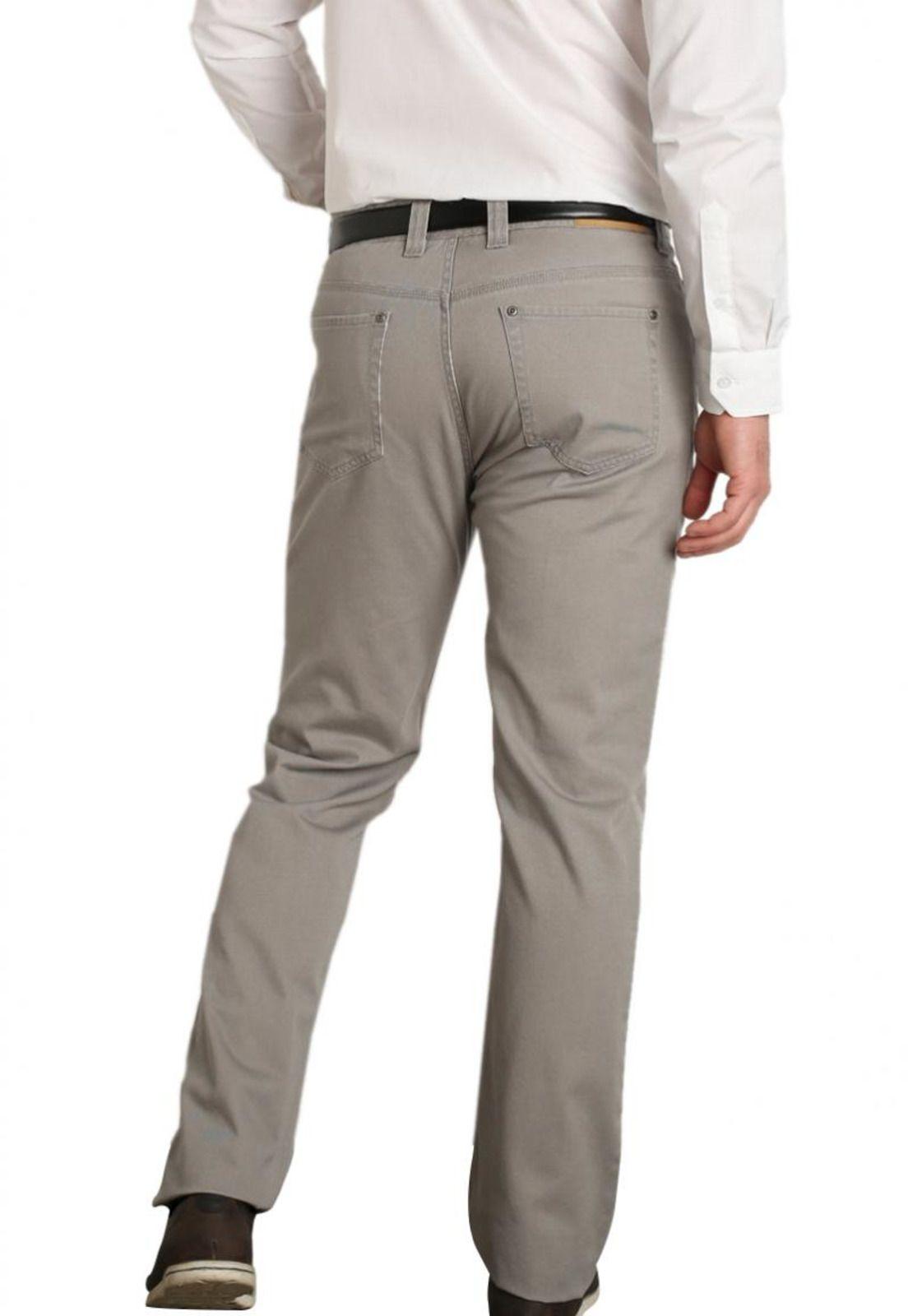 Pantalón Algodón 5 Bolsillos Gris Medio-1