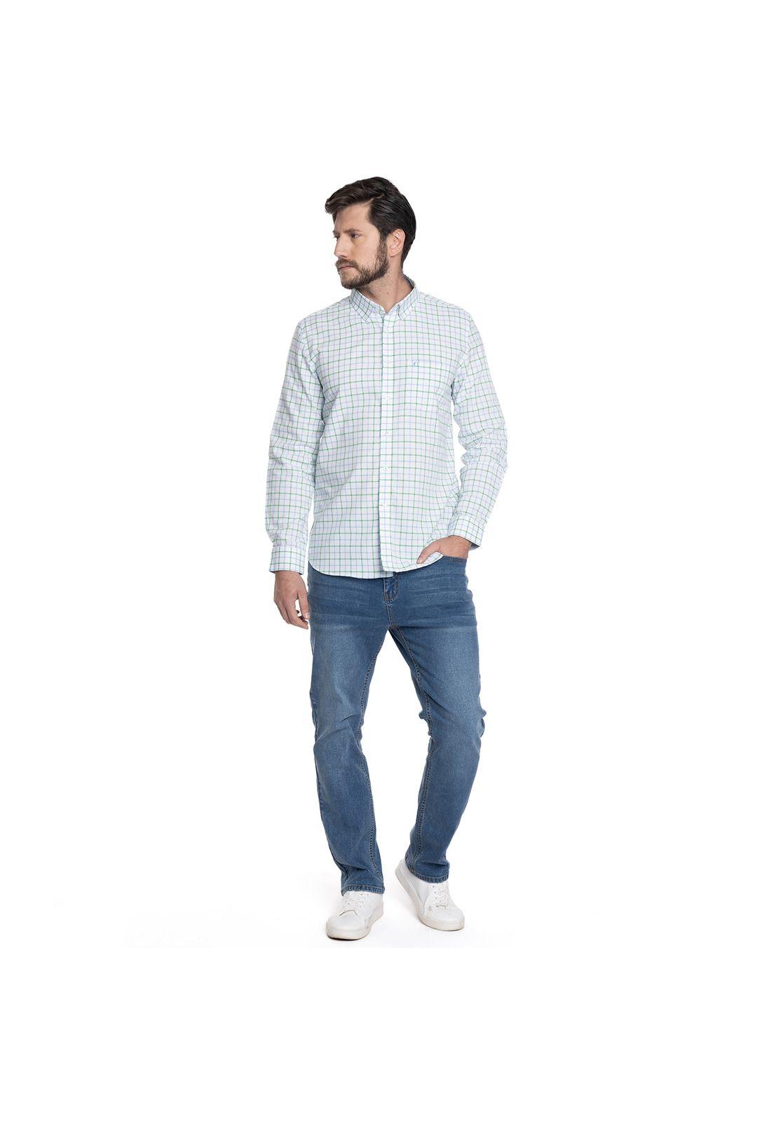 CAMISA HOMBRE CASUAL MANGA LARGA OXFORD LONDRES-3