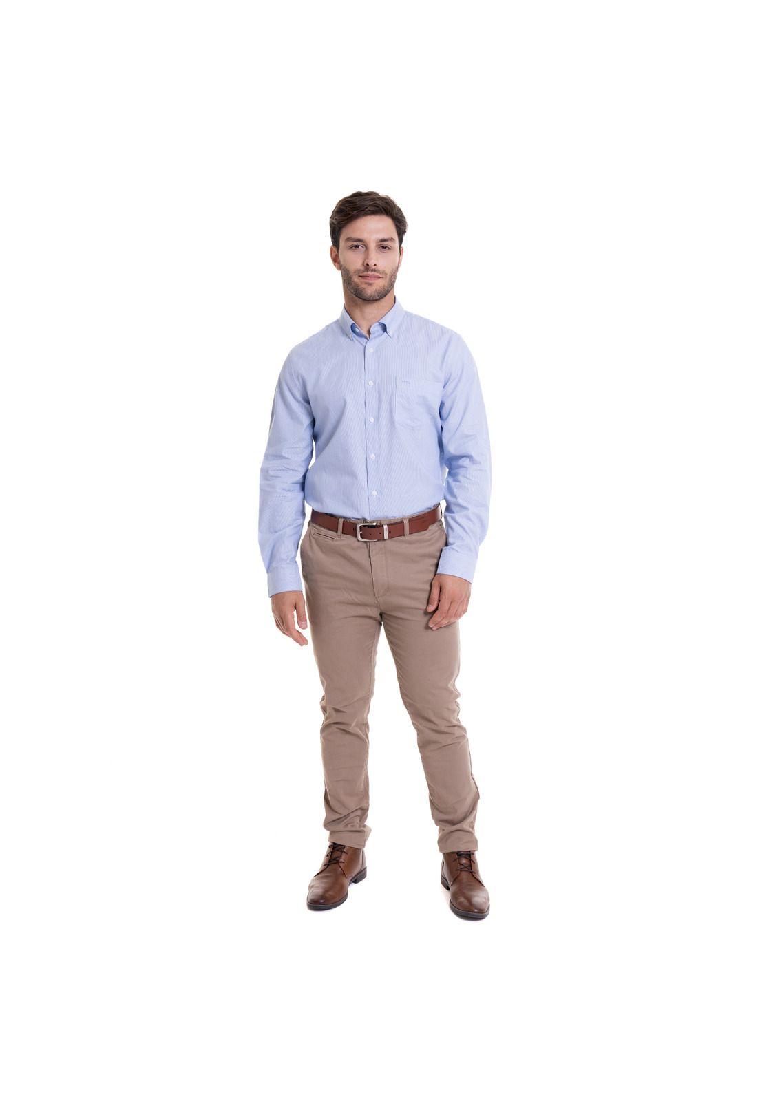 Camisa Manhattan Dobby Comfort Fit-3