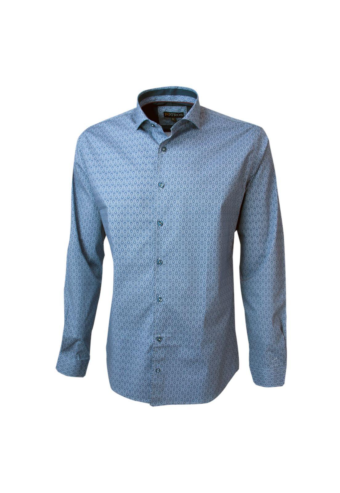 Camisa Estampada Spandex Ultra Slim-0