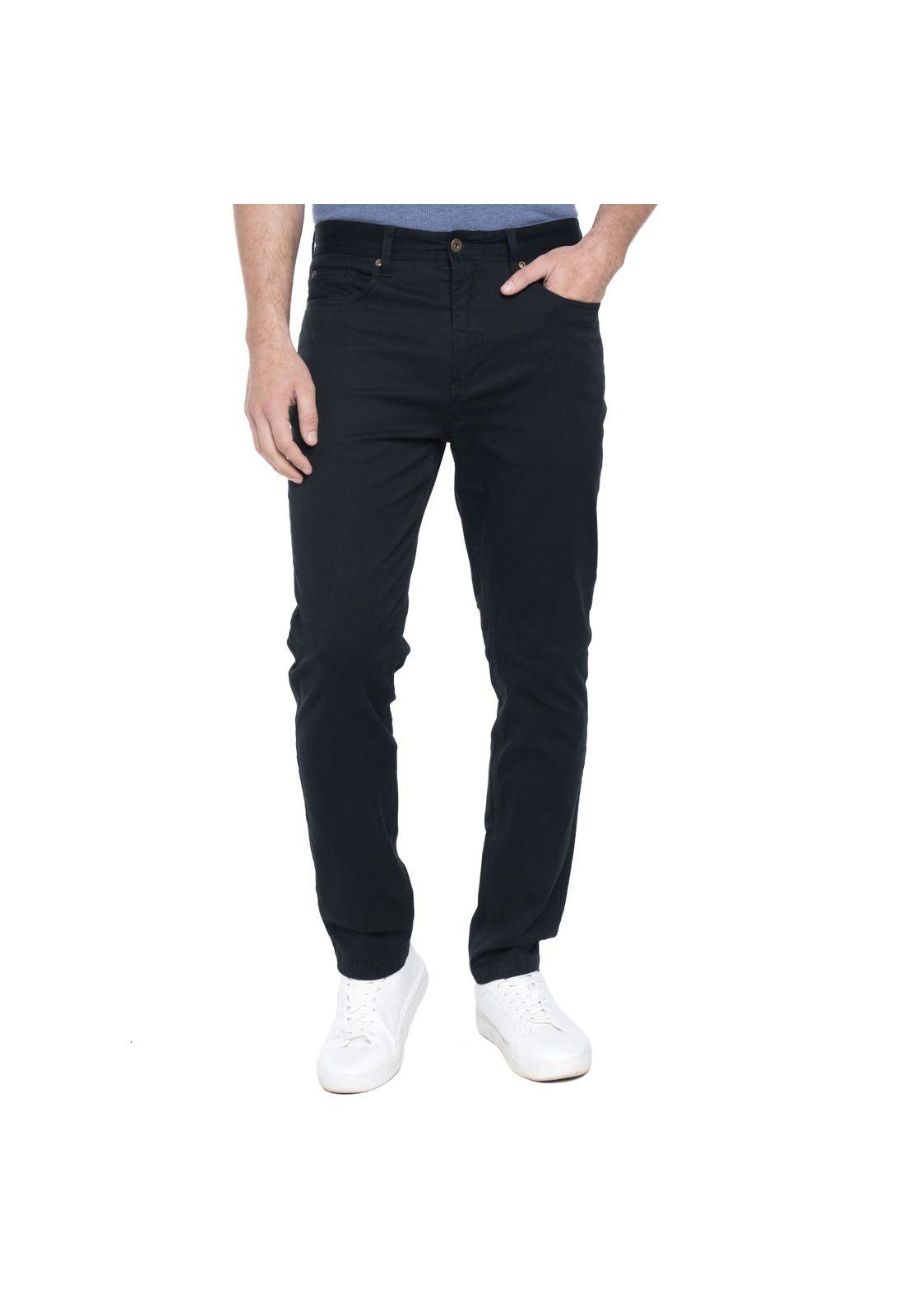 Pantalón Hombre Gabardina Algodón Atenas Slim fit-0