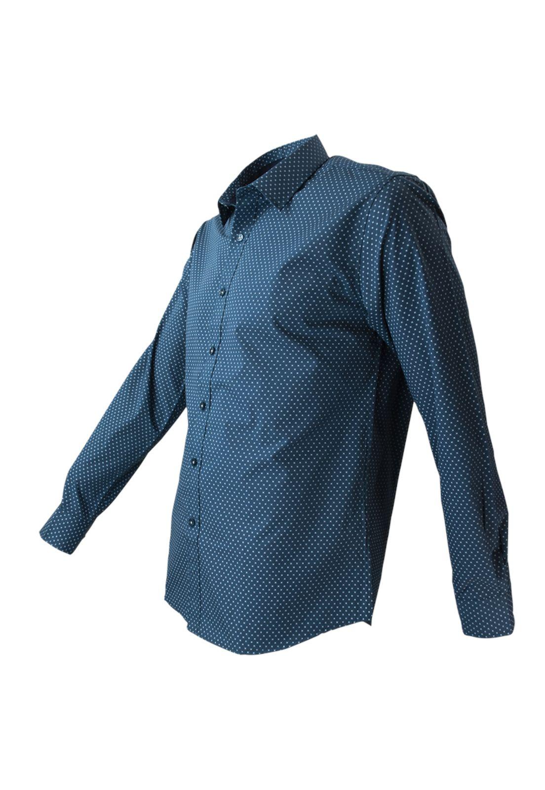 Camisa Trevira Estampada Slim Fit-1