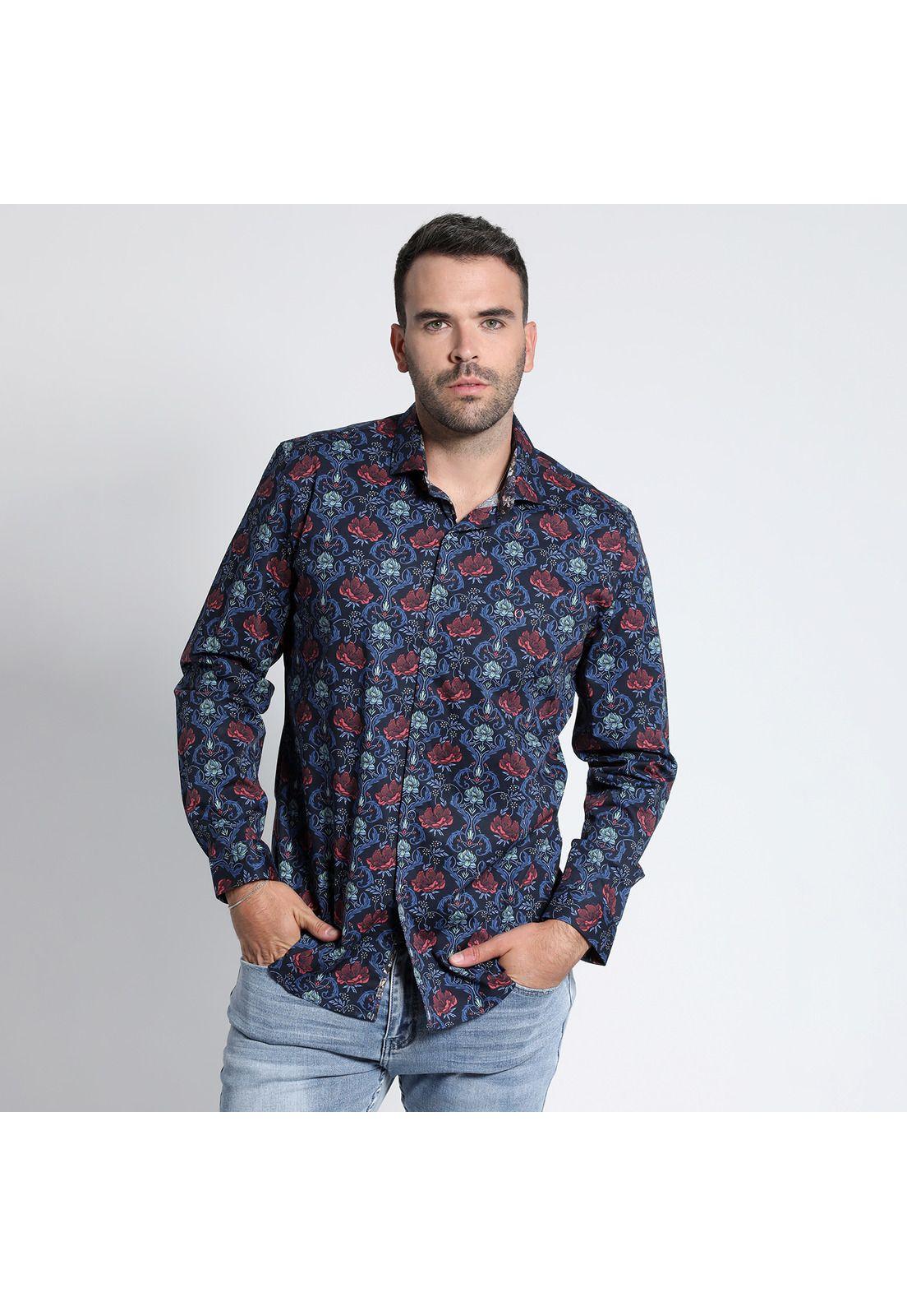 CAMISA SPANDEX ESTAMPADA MANGA LARGA-1
