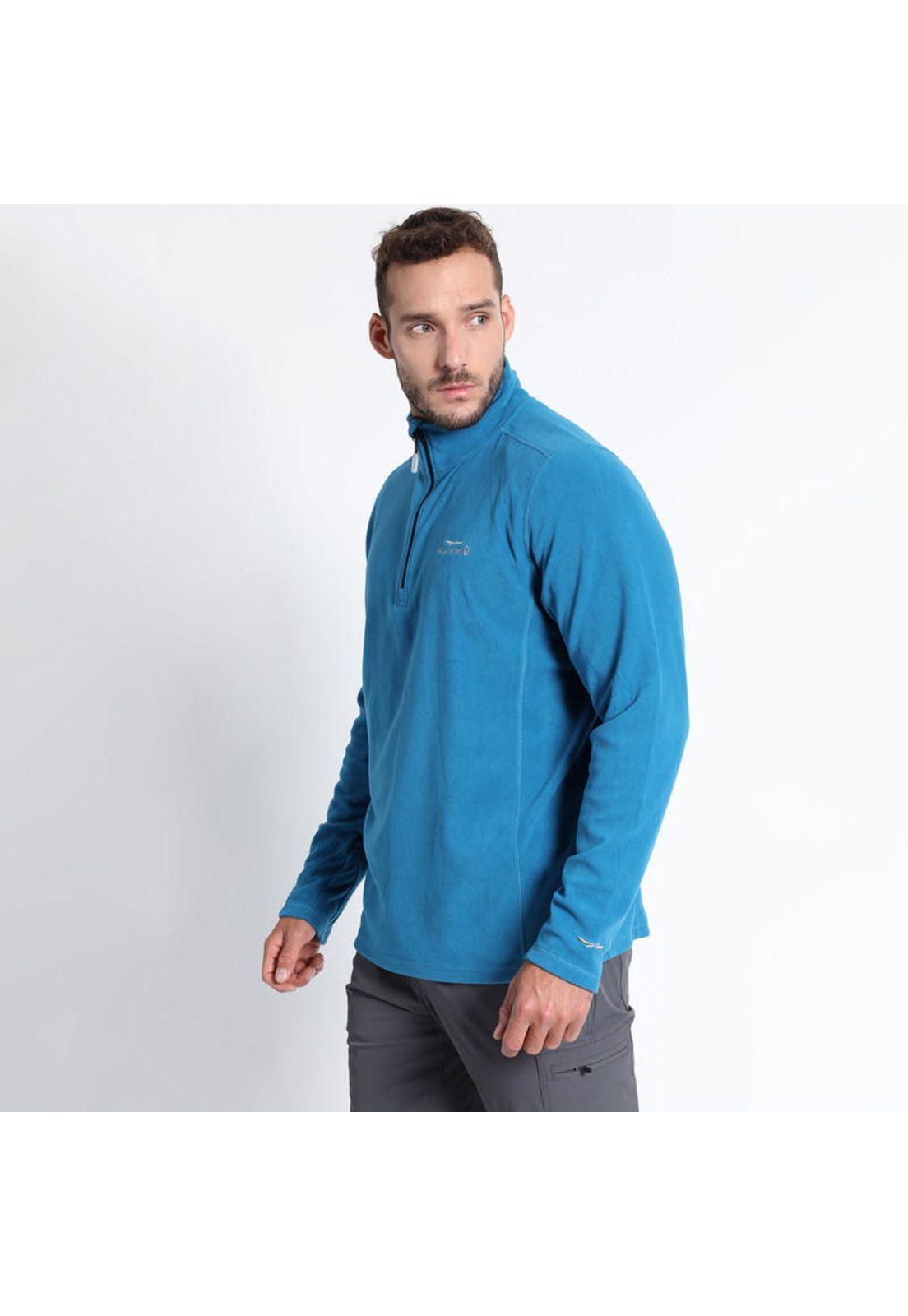 Polar Termico Hombre Valle De La Luna Half Zipper Celeste-2
