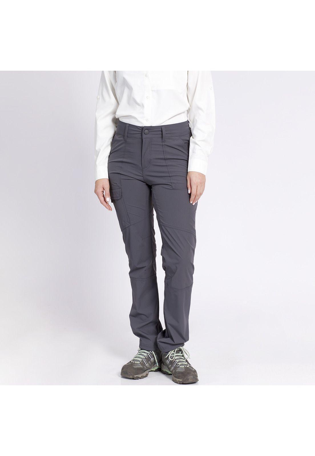 Pantalón Outdoor Multibolsillo Elasticado Mujer-0