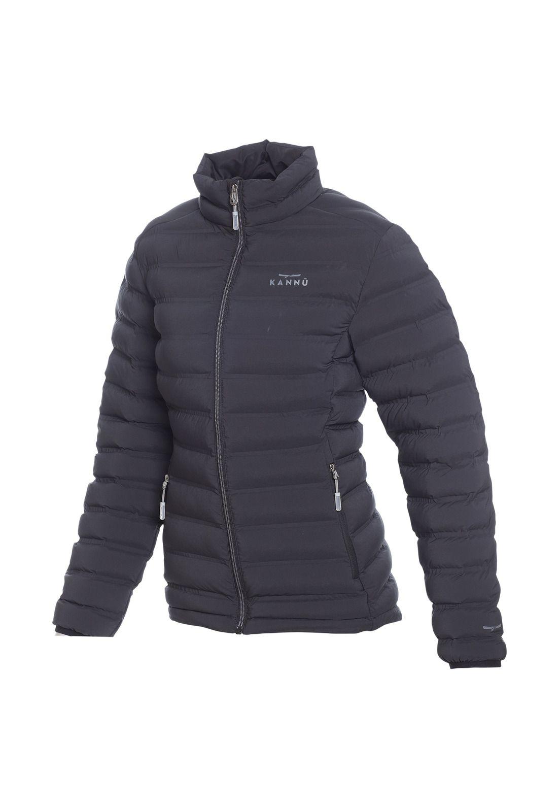 Parka Insulada Grey Mujer Negro-3