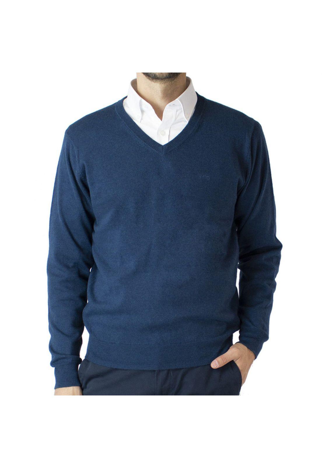 Sweater Cuello V Melange-0