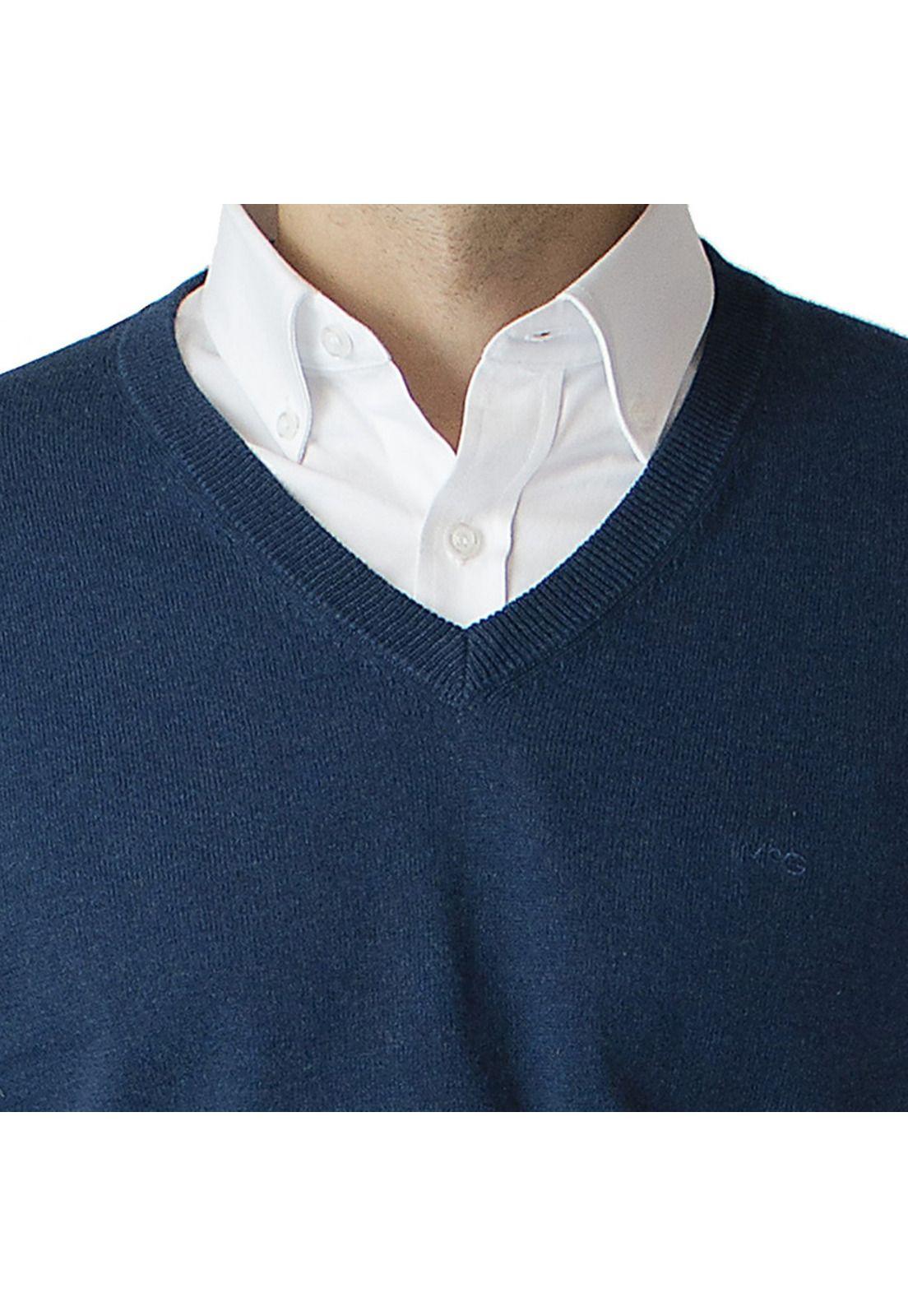 Sweater Cuello V Melange-3