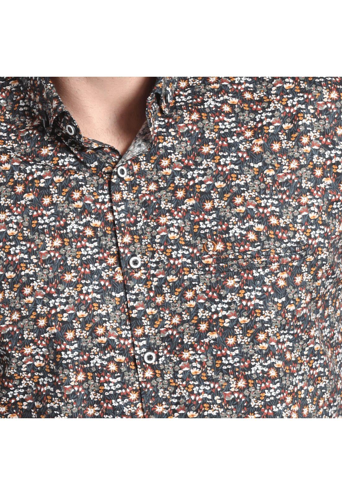 Camisa Estampada Verde-2