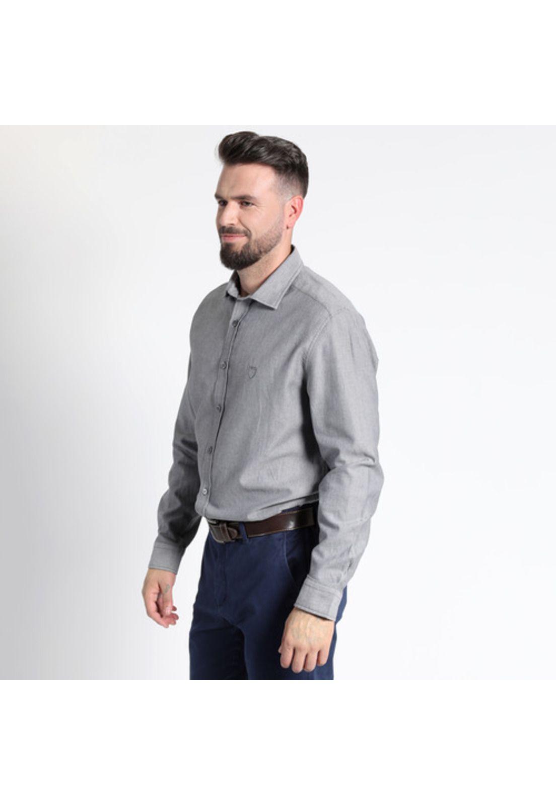 Camisa Manga Larga Franela Estampada Comfort Fit-3