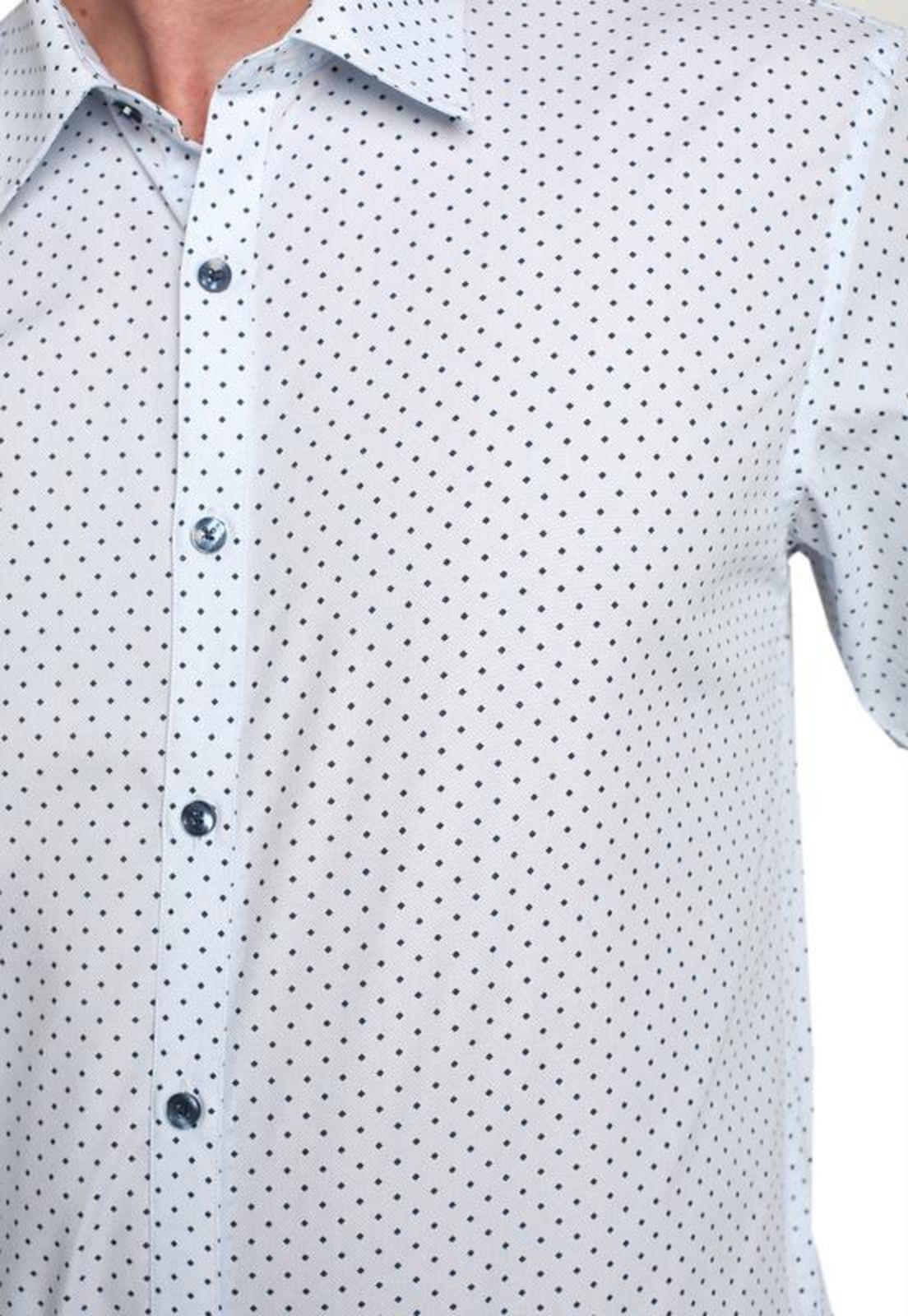 Camisa Estampada Slim Fit Blanco-2