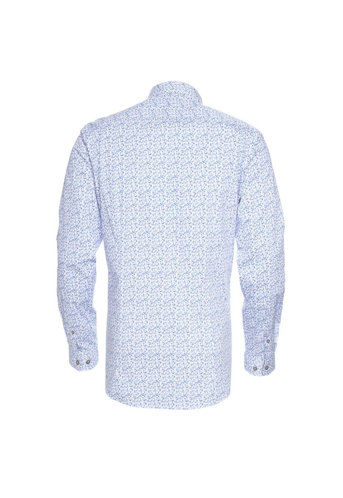 Camisa Estampada Spandex Cuello  Semi Italiano Ultra Slim-2