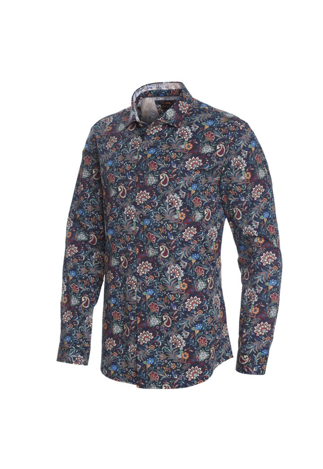 Camisa Estampada Algodón Spandex-1