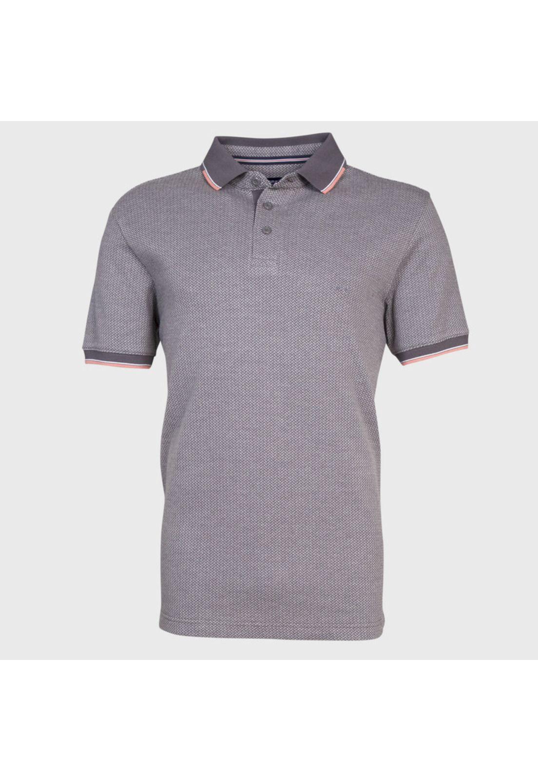 Polera Cuello Camisero Jacquard MC-0