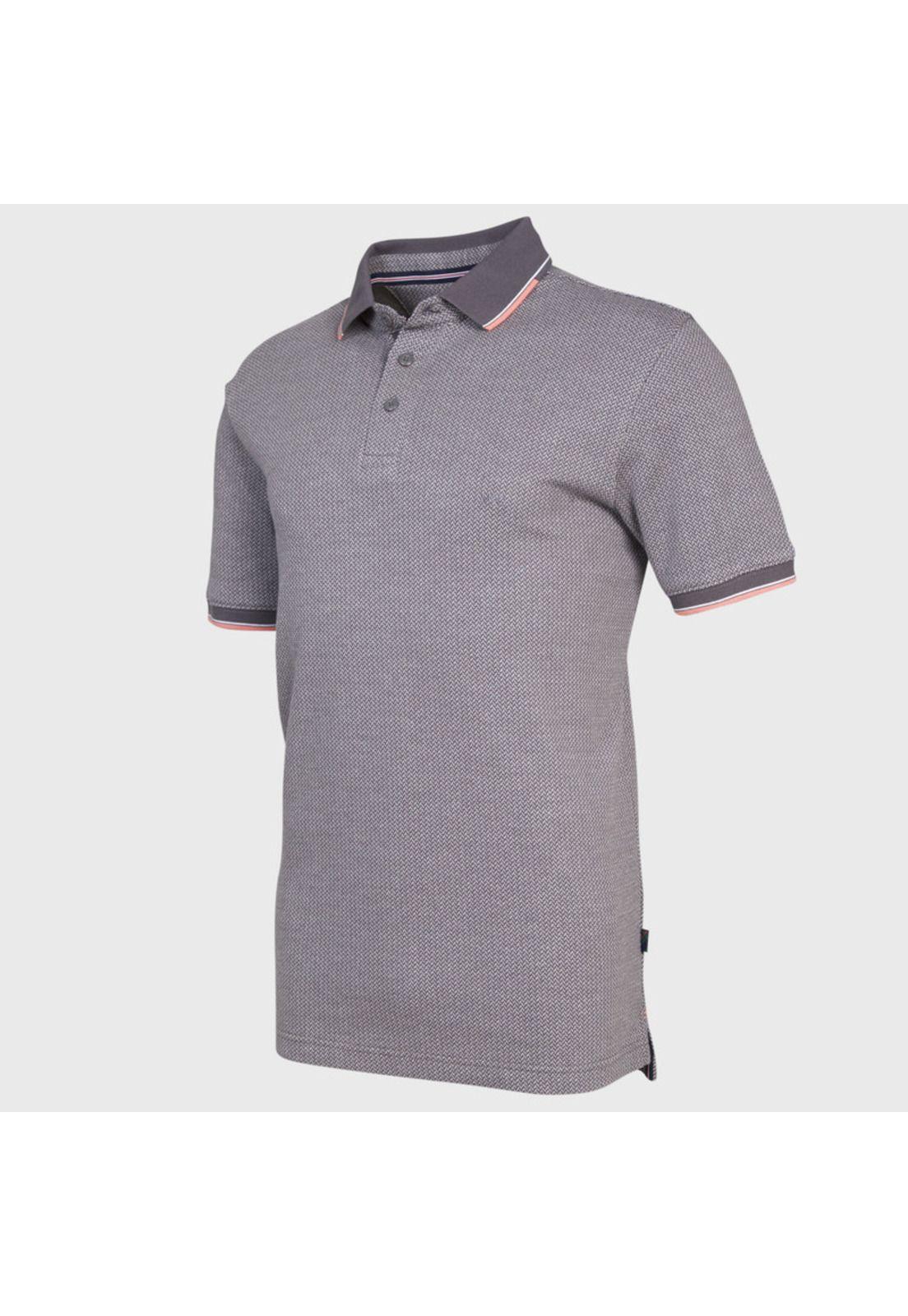 Polera Cuello Camisero Jacquard MC-1