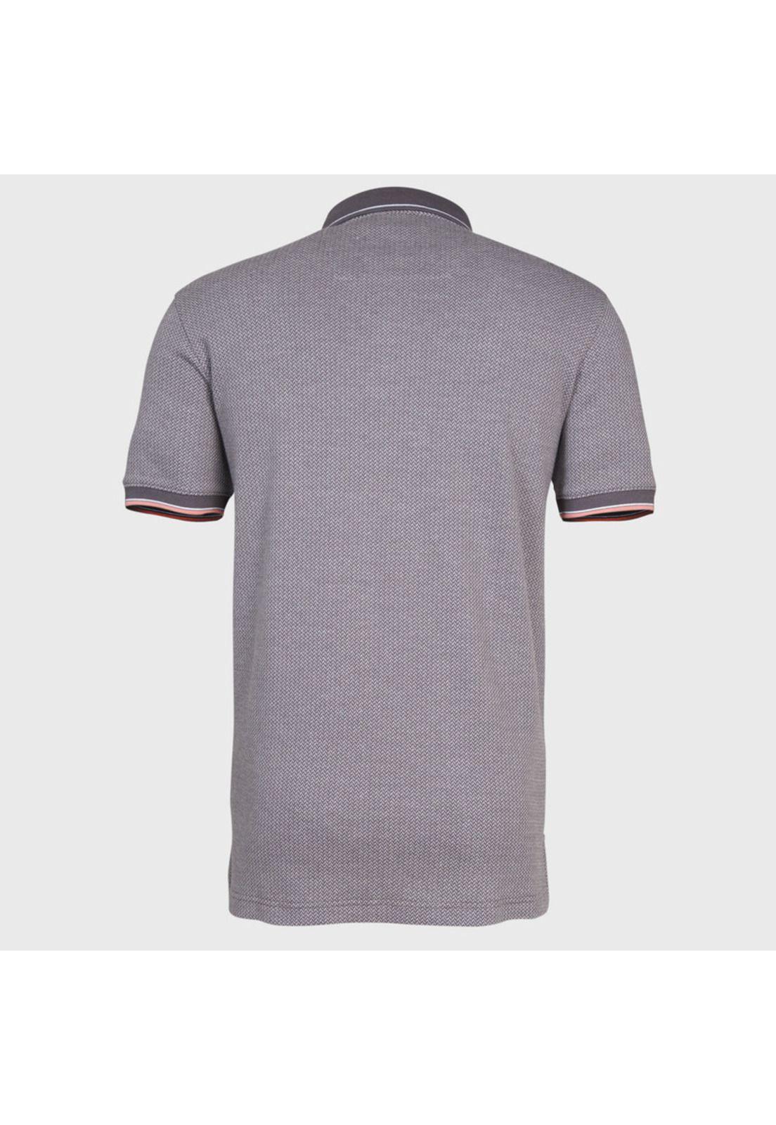Polera Cuello Camisero Jacquard MC-2