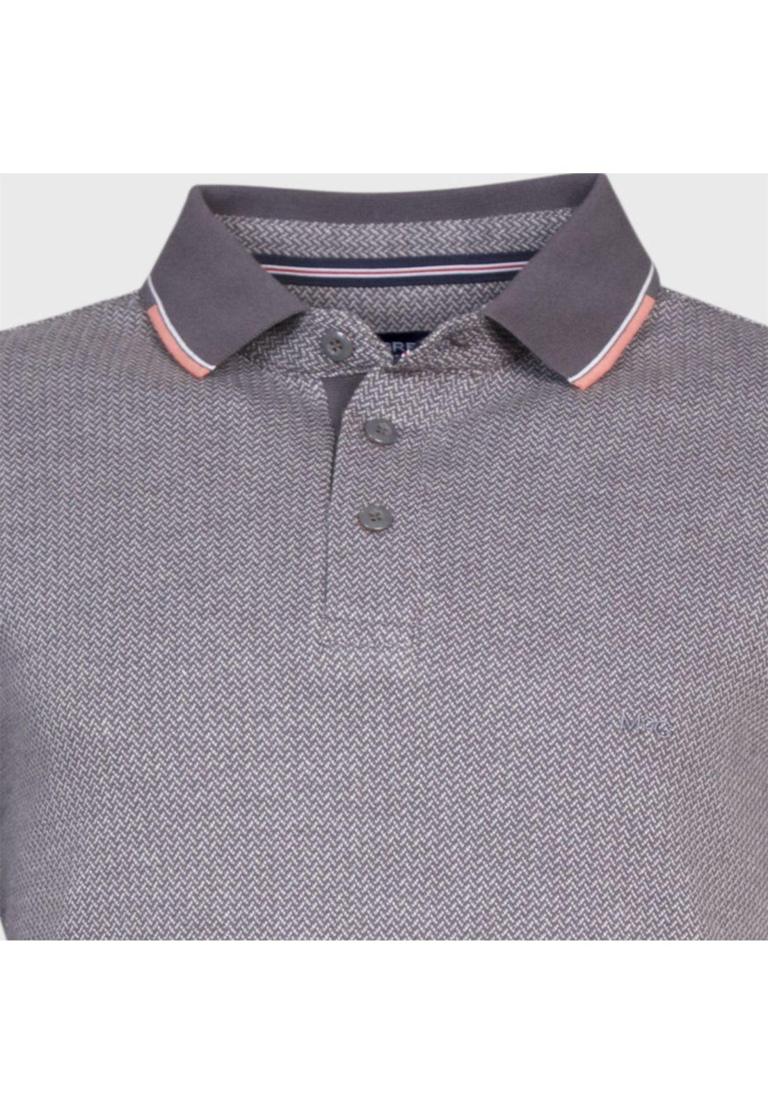 Polera Cuello Camisero Jacquard MC-3