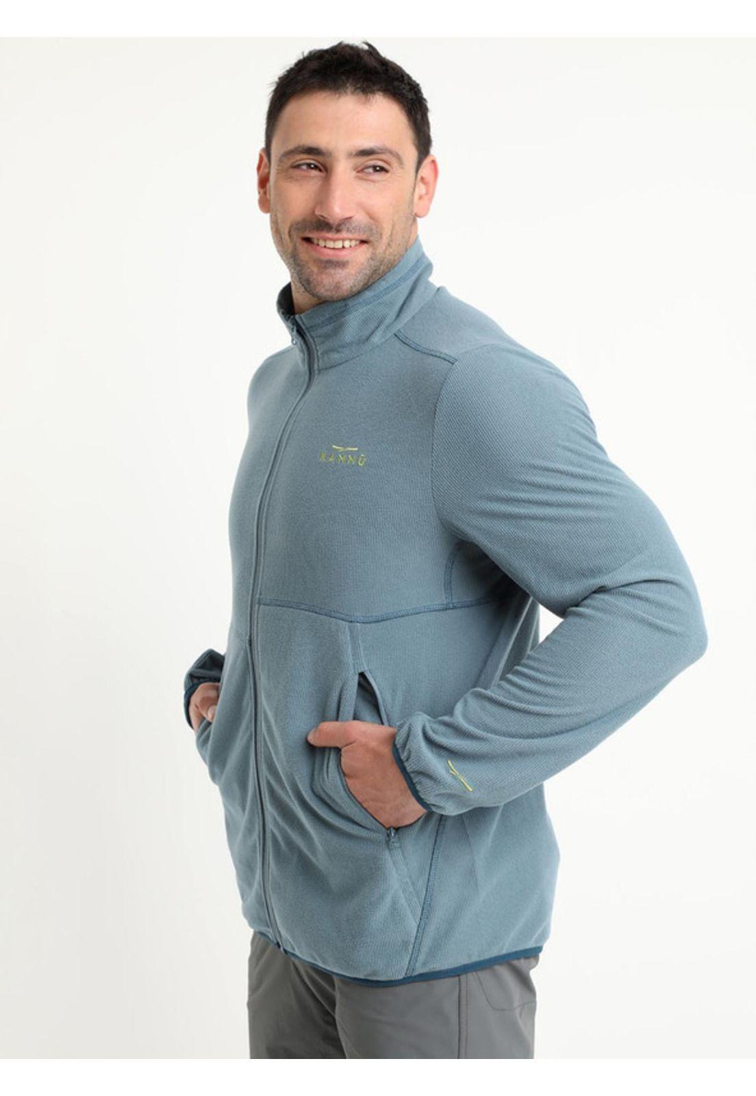Polar Square Full Zipper Hombre azul-1