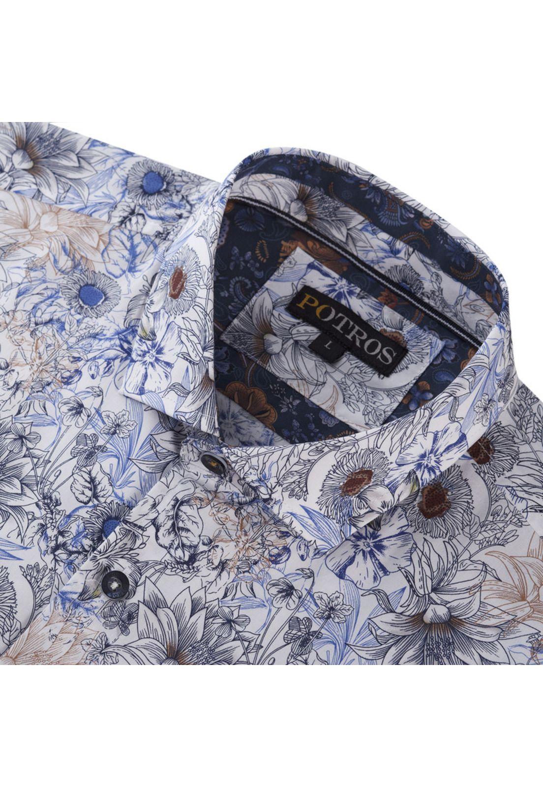 Camisa Estampada Algodón Spandex-3