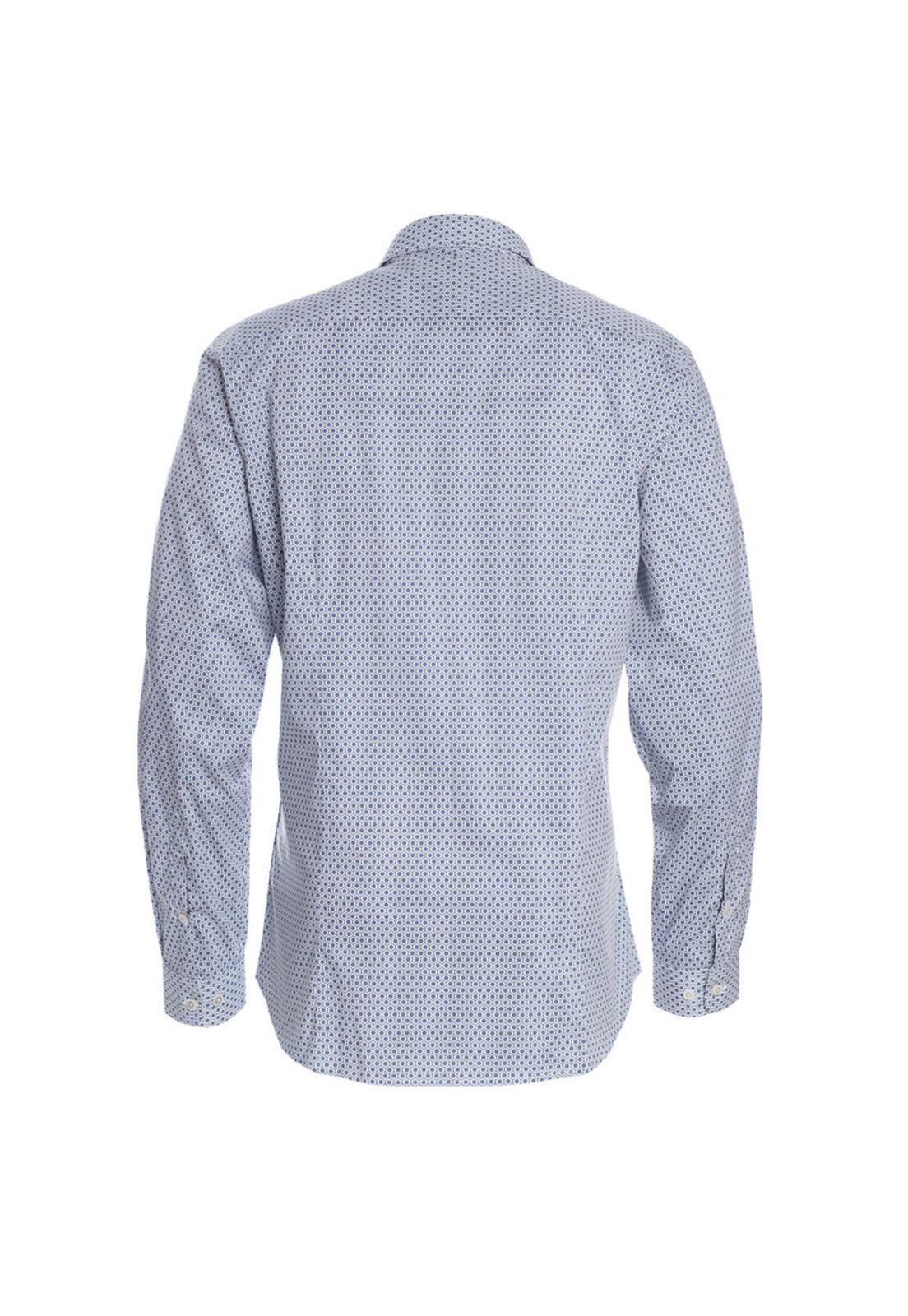 Camisa Estampada Spandex Cuello Semi Italiano Sport-2