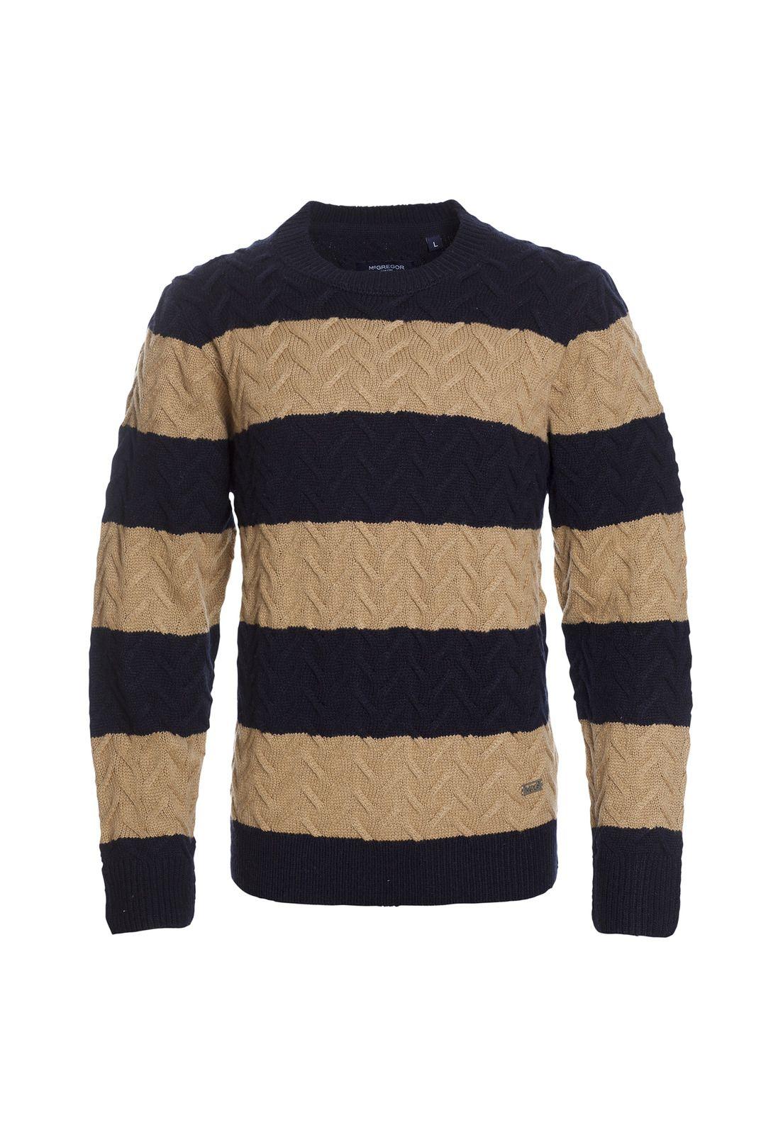 SWEATER MANGA LARGA RAYAS CUELLO REDONDO-1