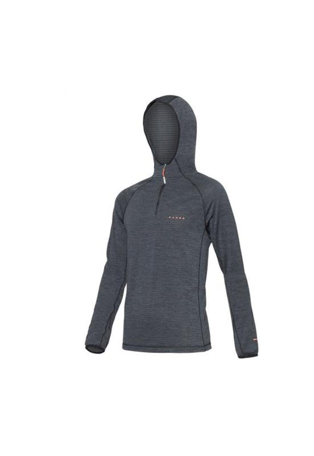 Polerón Hombre Con Capucha Gris-1