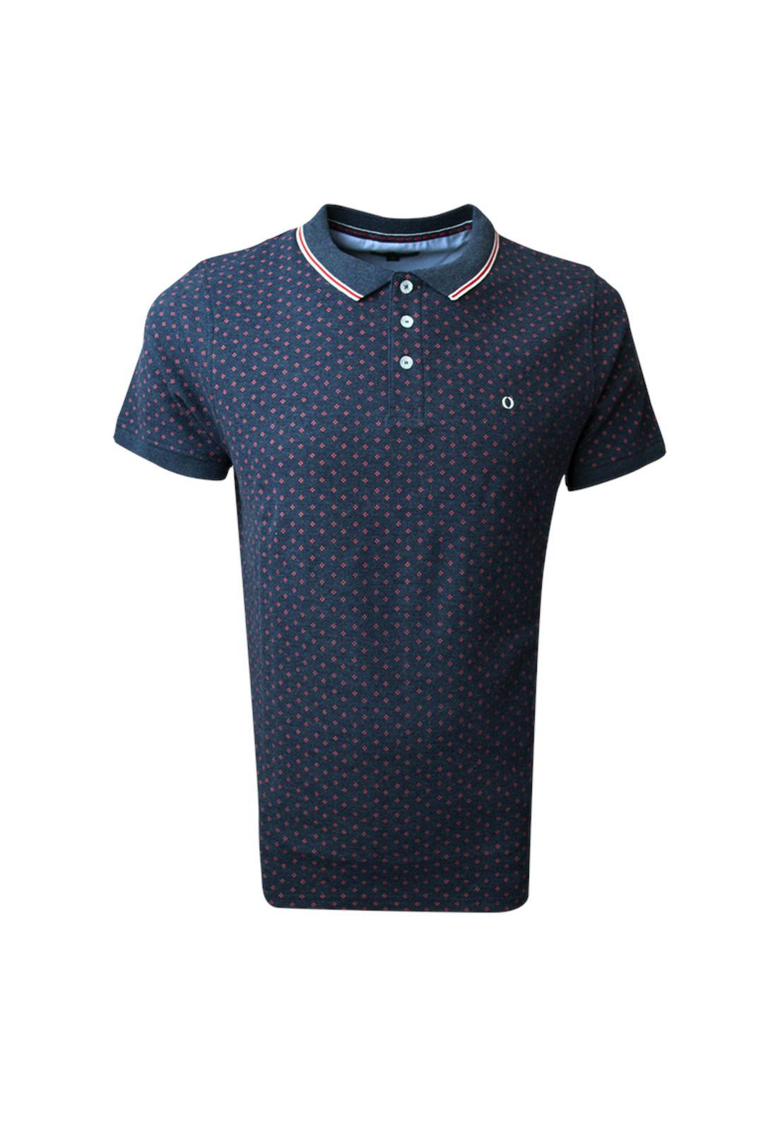 Polera Pique Melange Estampada-0