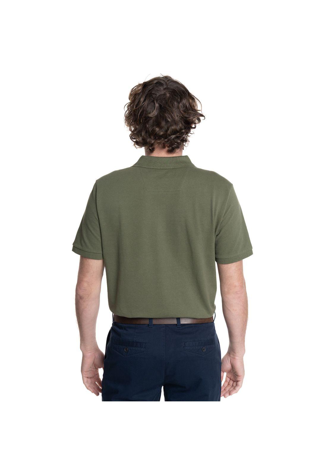 POLERA HOMBRE PIQUE MANGA CORTA LISA HUMPTONS.-1