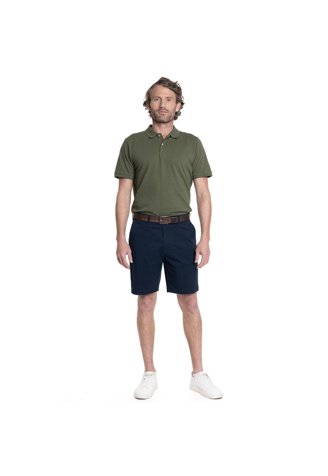 POLERA HOMBRE PIQUE MANGA CORTA LISA HUMPTONS.-3