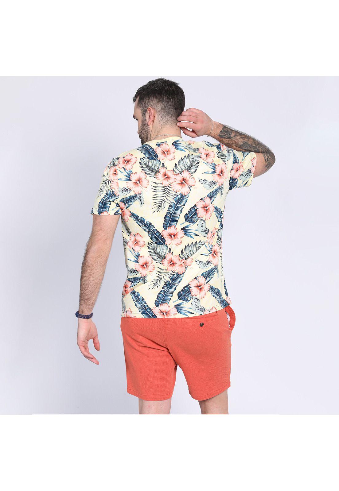 Polera Jersey Full Print Crema-1