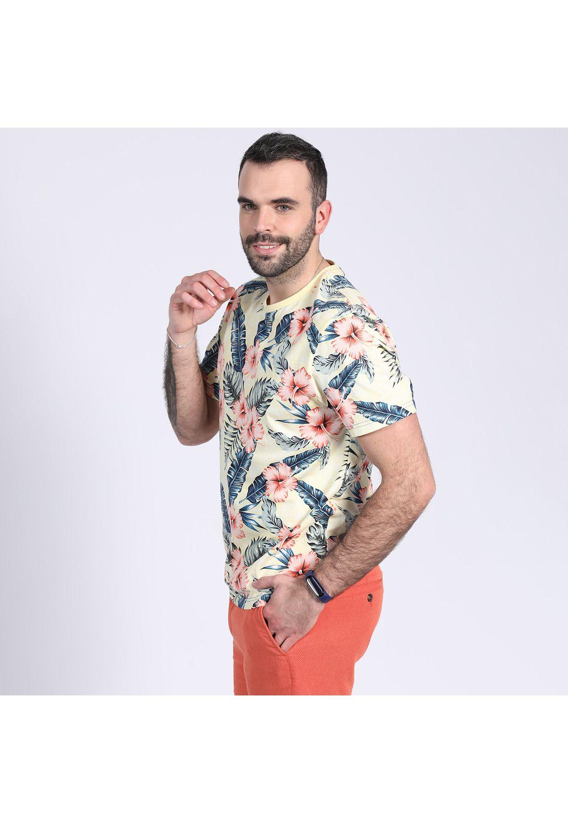 Polera Jersey Full Print Crema-2
