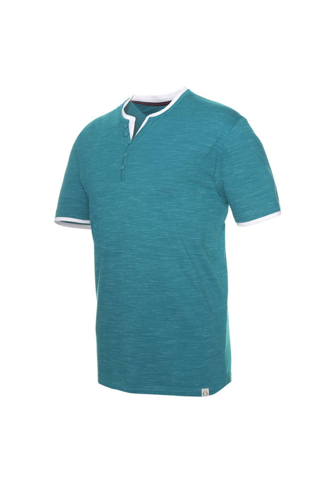 Polera Slub Con Botón-1