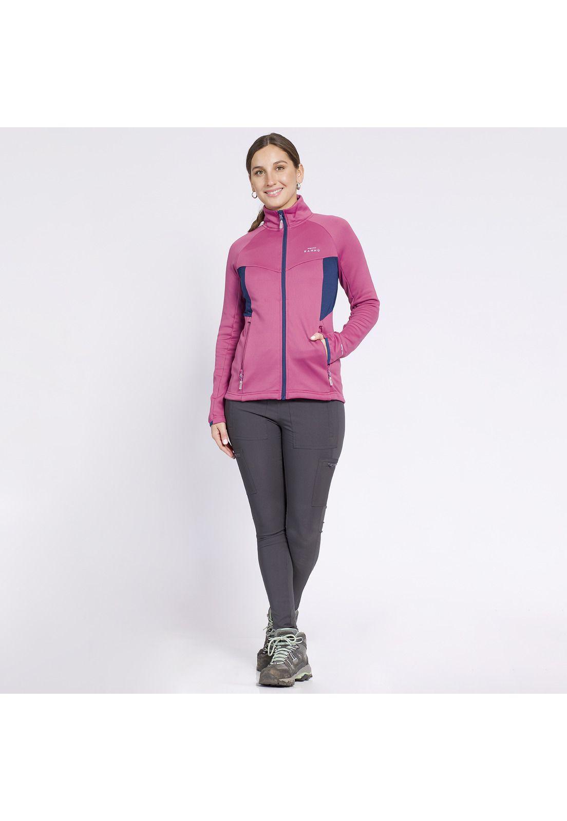 Polar Square Renovation Full Zip Mujer Violeta-2