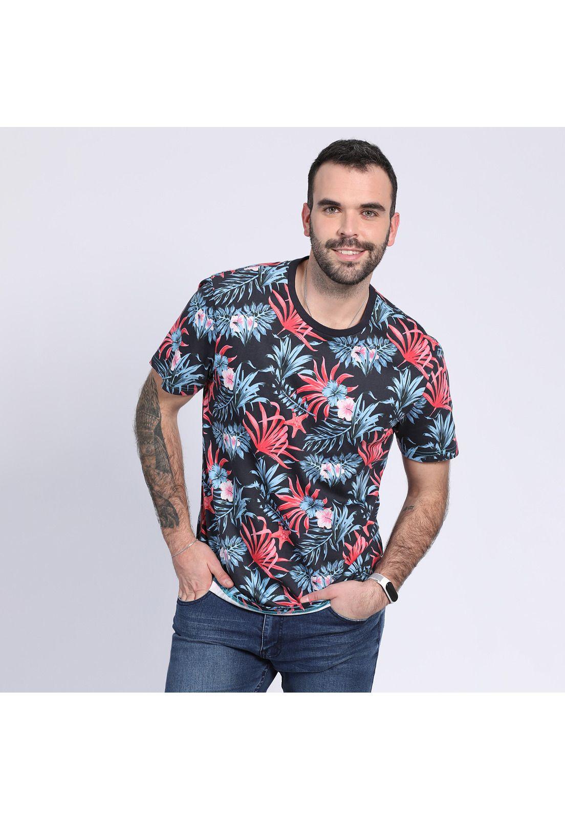 Polera Jersey Full Print Azul-0