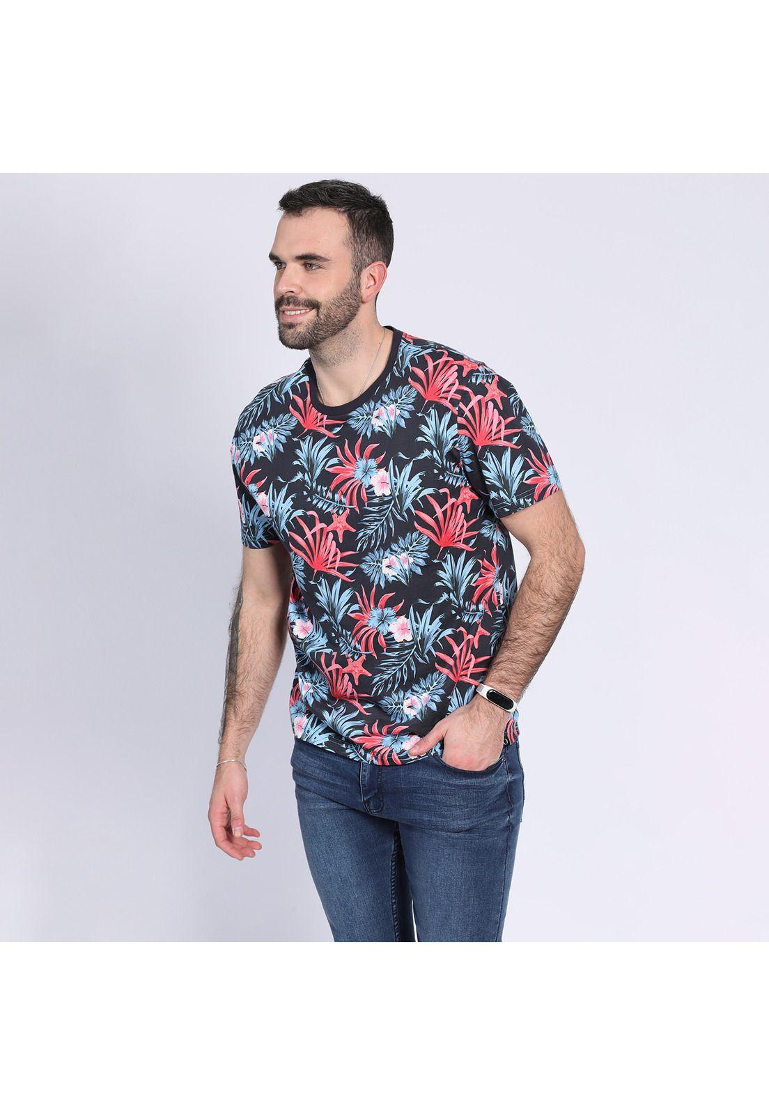 Polera Jersey Full Print Azul-2