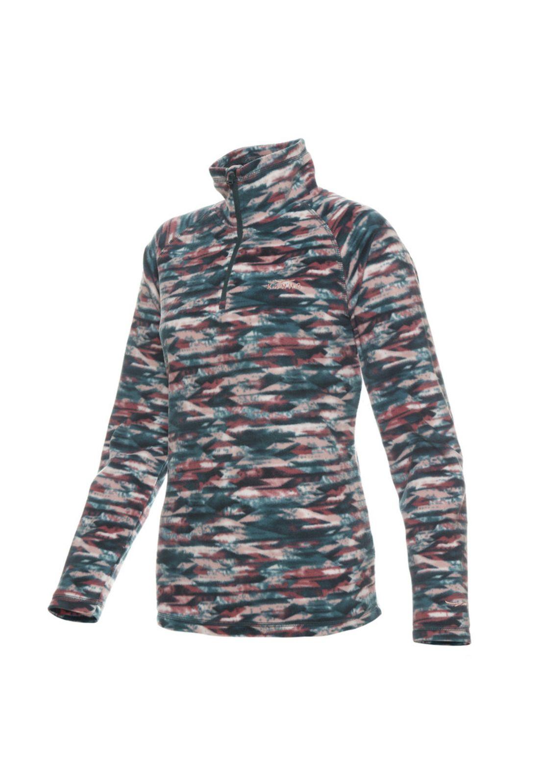 Polar Print Diaguita Half Zipper Mujer-1