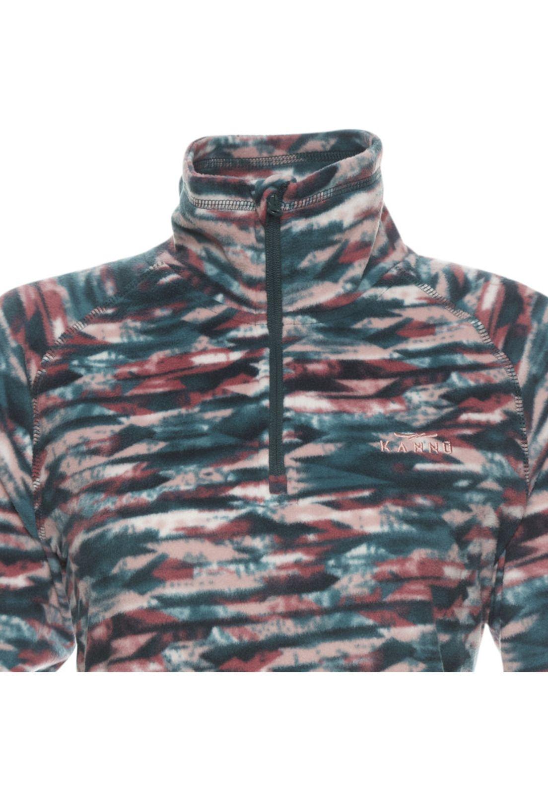 Polar Print Diaguita Half Zipper Mujer-3