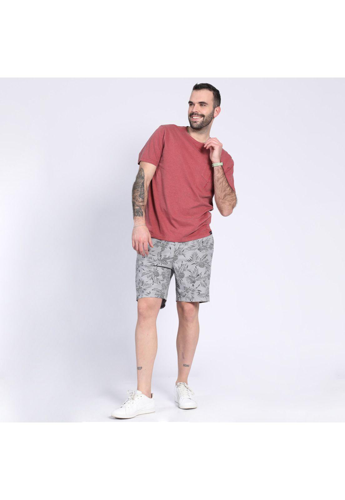 Bermuda Estampada Gris-0