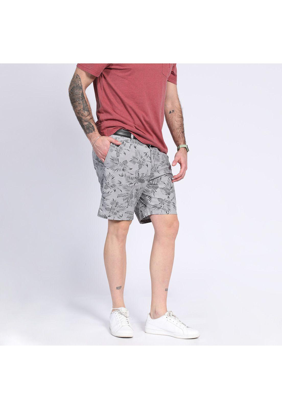 Bermuda Estampada Gris-2