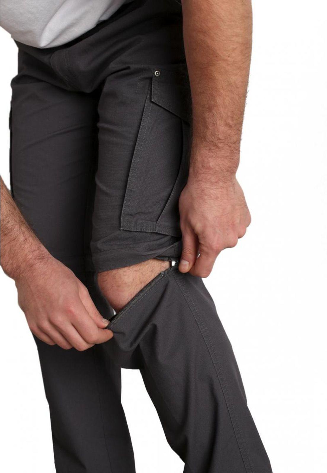 Pantalón Cargo Gris Oscuro-1