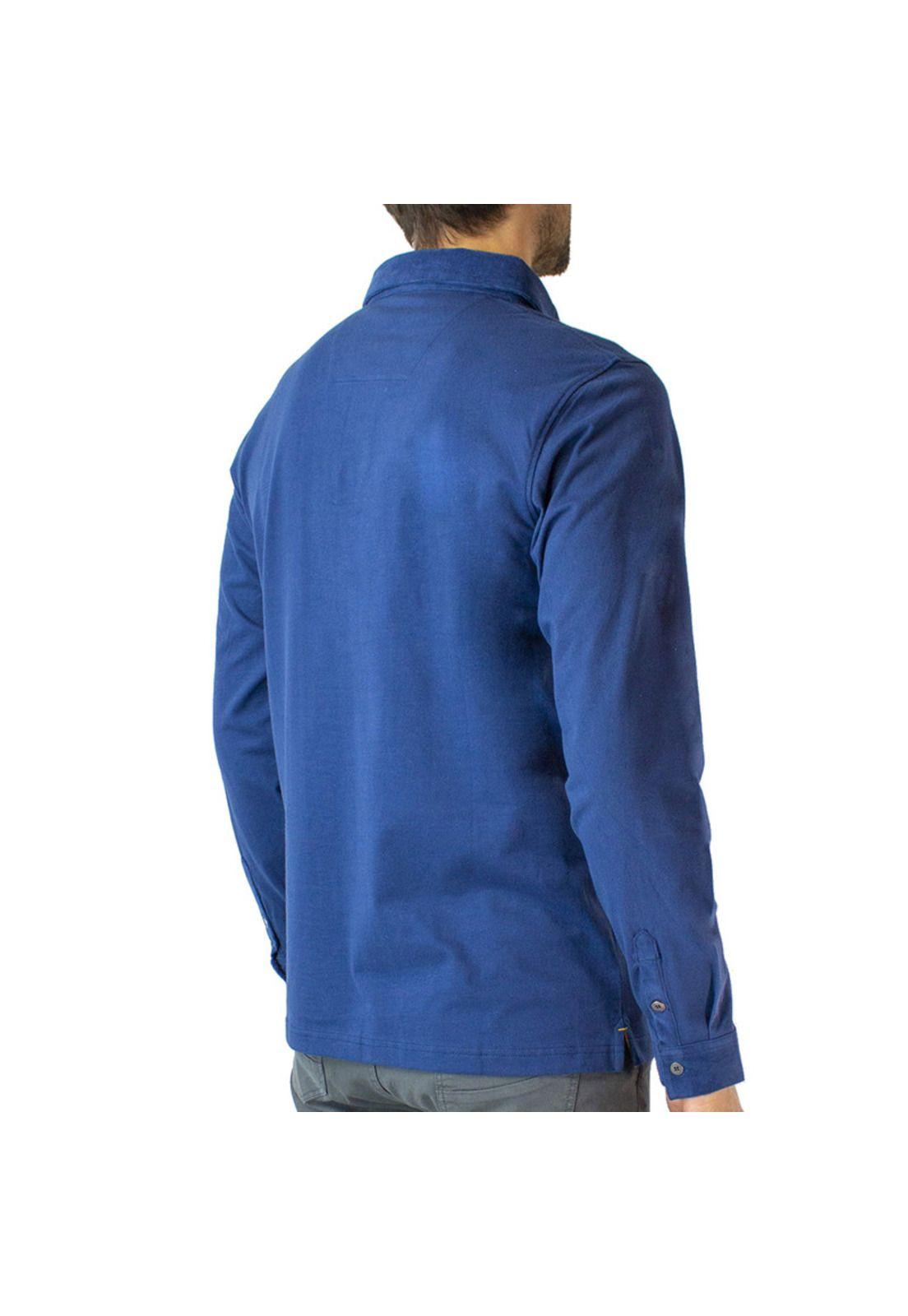 Polera Jersey Cuello Camisero Manga Larga-2