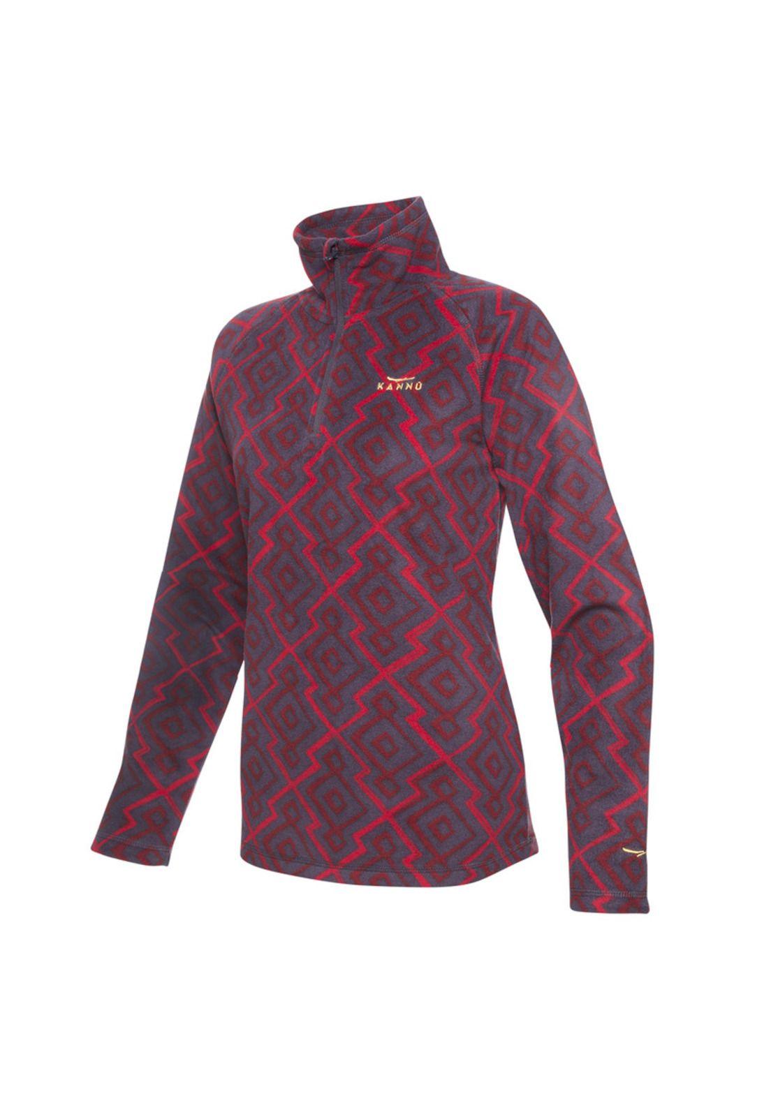 Polar Print Diaguita Half Zipper Mujer-1