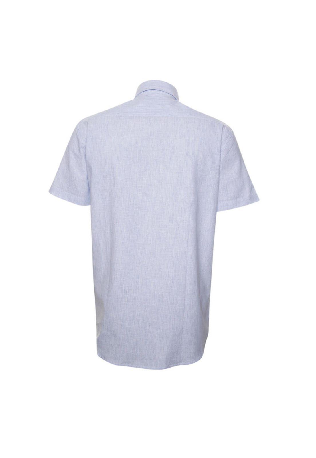 Camisa Manga Corta Casual  Lino Fantasía-2