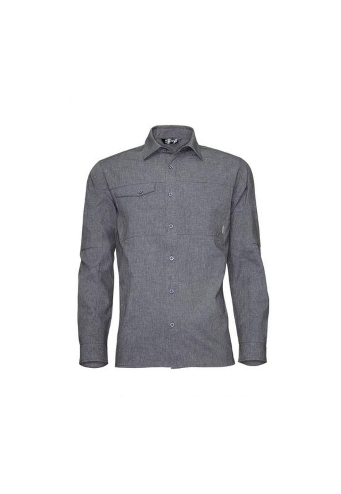 Camisa Hombre M/L Melange Gris-0