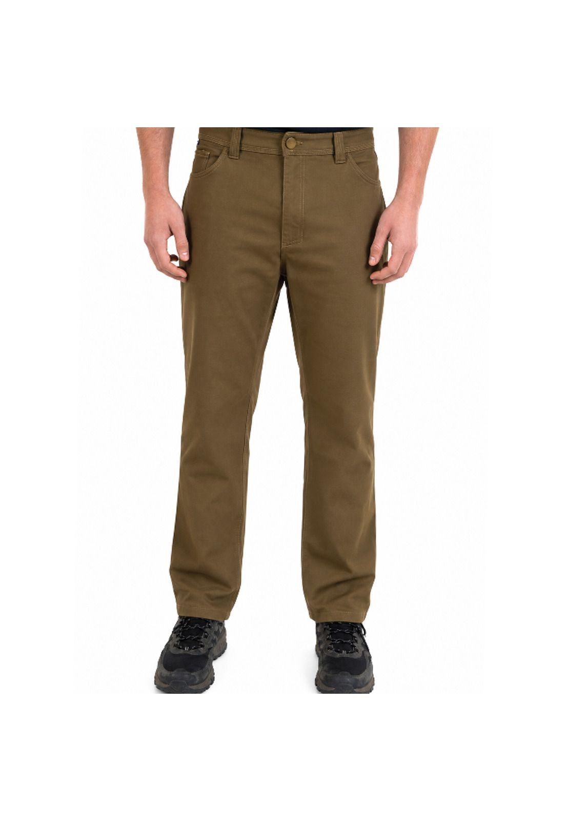 Pantalón Gabardina 5 Bolsillos Repelente Al Agua Hombre Calafate-0