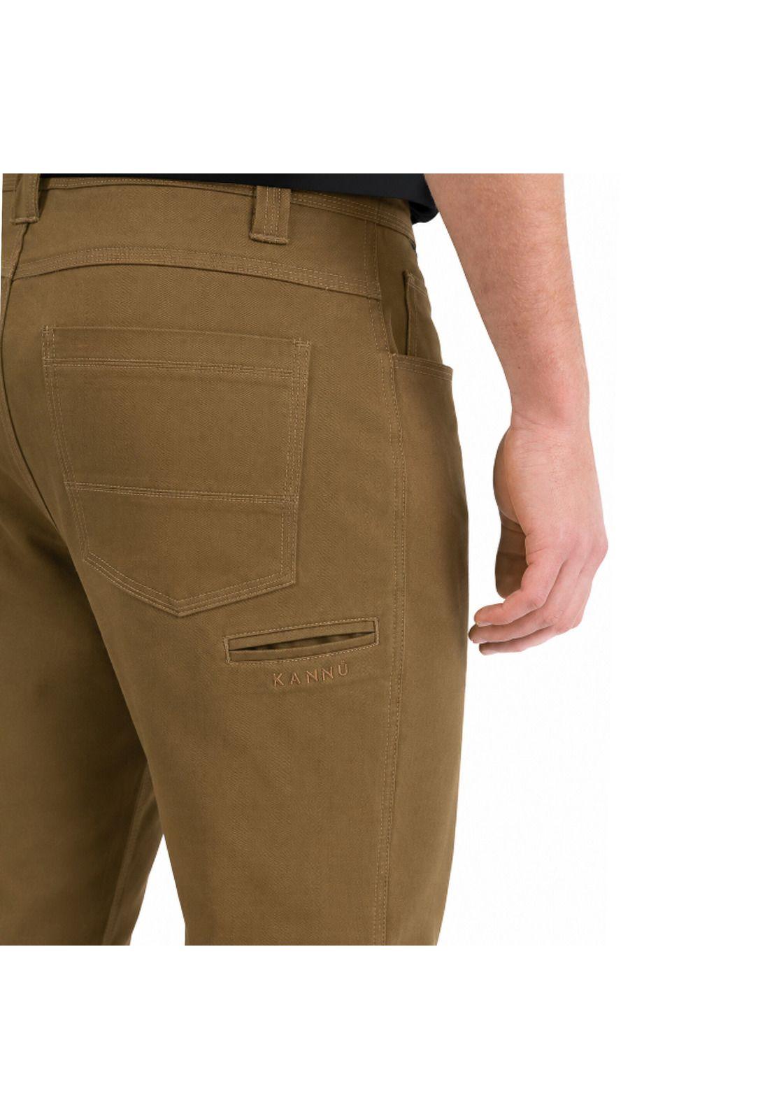 Pantalón Gabardina 5 Bolsillos Repelente Al Agua Hombre Calafate-2