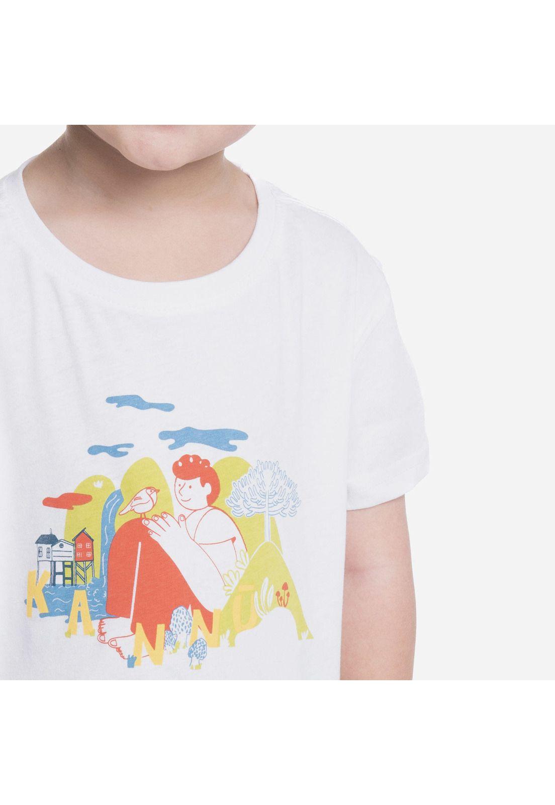 POLERA NIÑO MANGA CORTA LIFESTYLE ALGODÓN ORGÁNICO DISEÑO-2