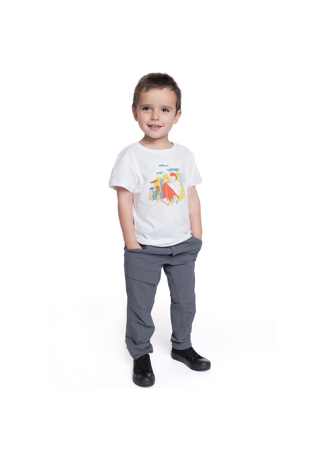 POLERA NIÑO MANGA CORTA LIFESTYLE ALGODÓN ORGÁNICO DISEÑO-3