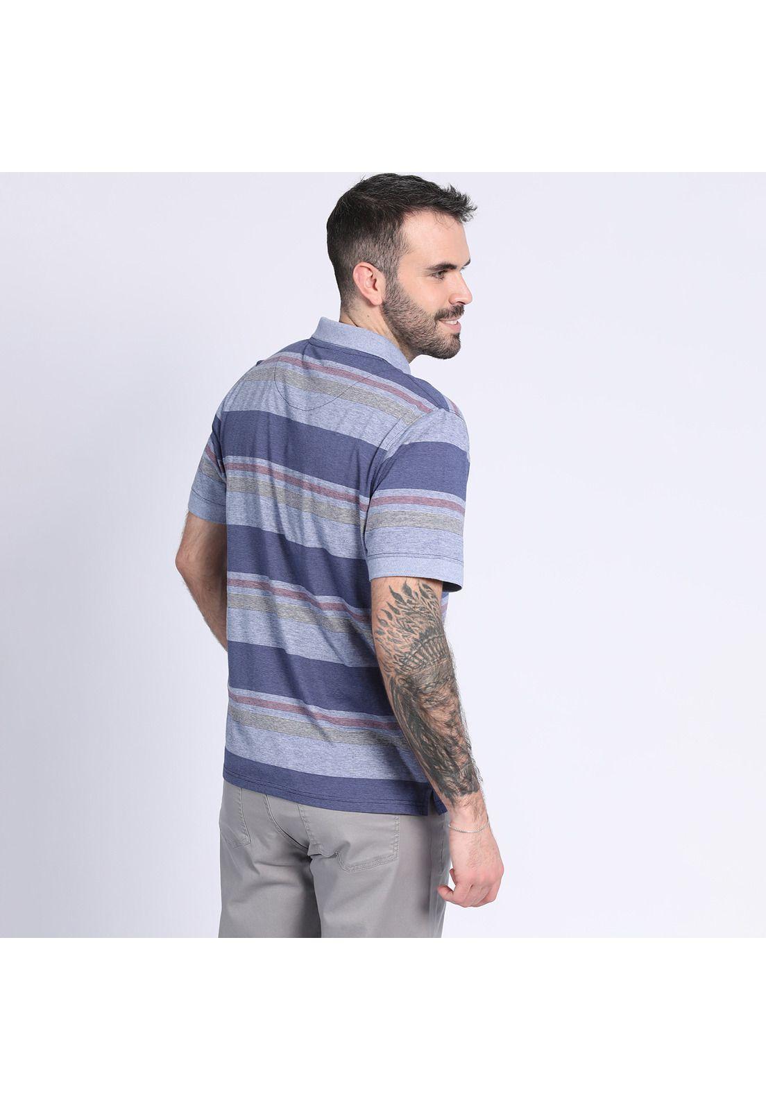 Polera Estampada A Rayas Lavanda-1